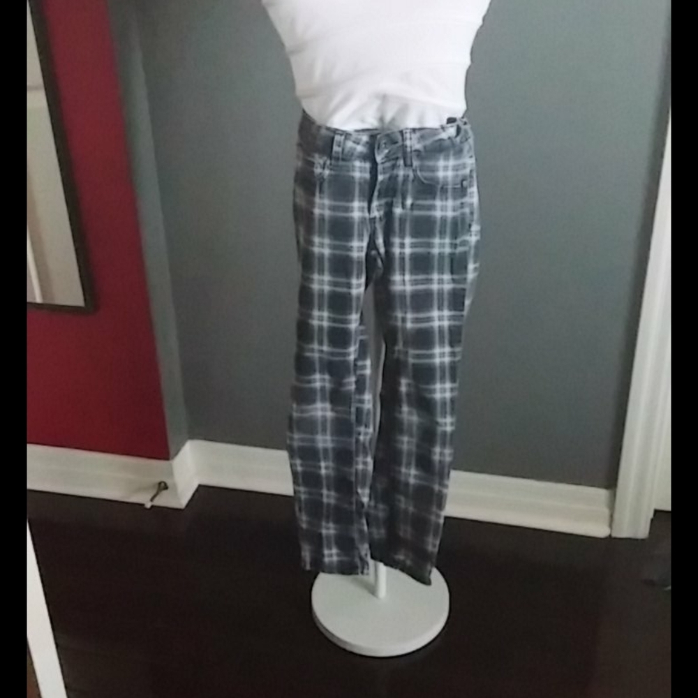 Girls plaid pants